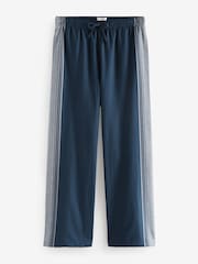 Navy 100% Cotton Side Stripe Trousers - Image 7 of 9