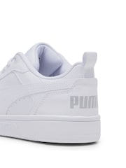 Puma White Off Youth Boys Rebound V6 Lo Sneakers Trainers - Image 5 of 6
