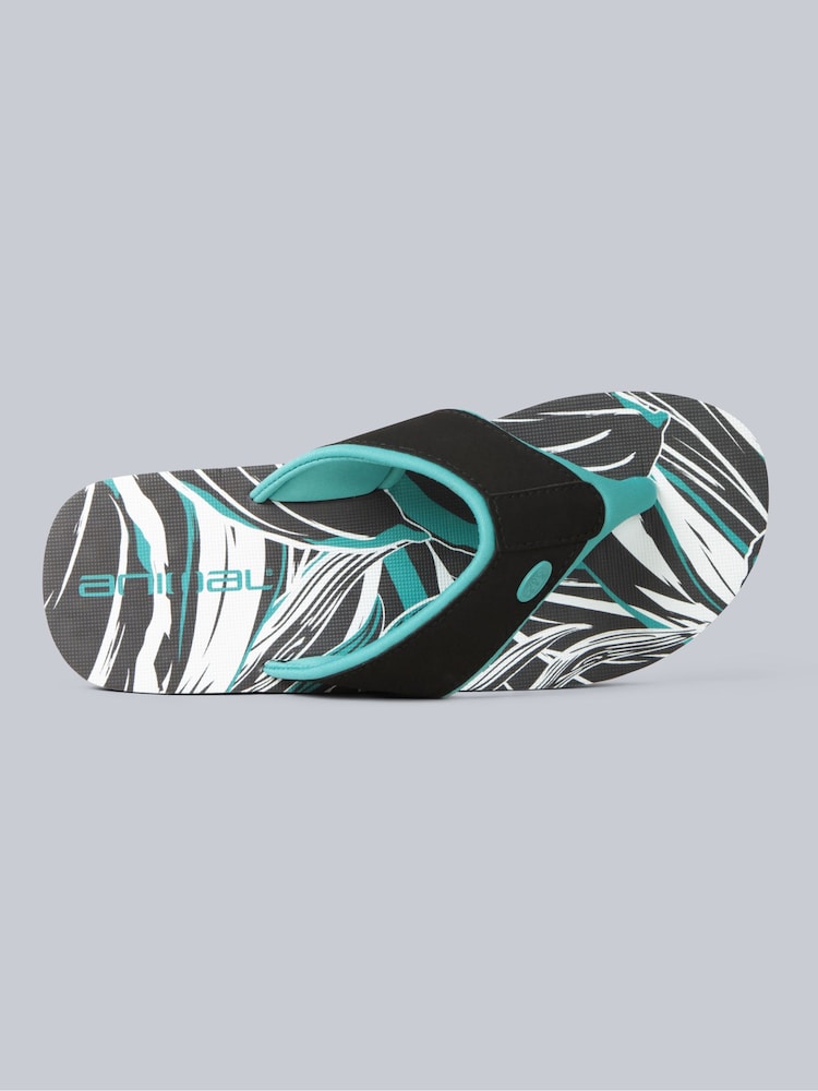Animal Blue Dark Womens Swish Flip Flops - Image 2 of 5