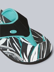 Animal Blue Dark Womens Swish Flip Flops - Image 4 of 5