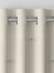 Sophie Allport Duck Egg Blue Vector Dragonfly Made to Measure 100% Cotton Curtains - Image 5 of 6
