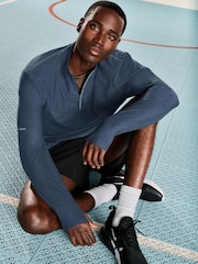 Blue Active Gym Training Quarter Zip Neck - Image 1 of 9