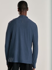Blue Active Gym Training Quarter Zip Neck - Image 3 of 9