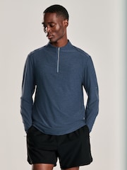 Blue Active Gym Training Quarter Zip Neck - Image 4 of 9