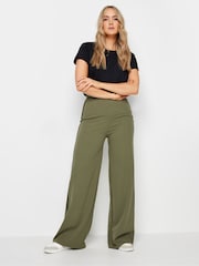 Verde - Pantalones con pernera ancha y raya lateral de Long Tall Sally - Imagen 1 de 5