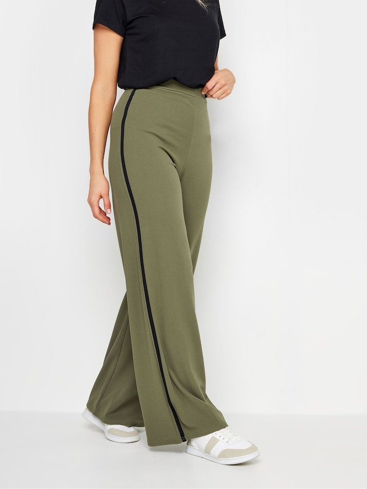 Verde - Pantalones con pernera ancha y raya lateral de Long Tall Sally - Imagen 2 de 5