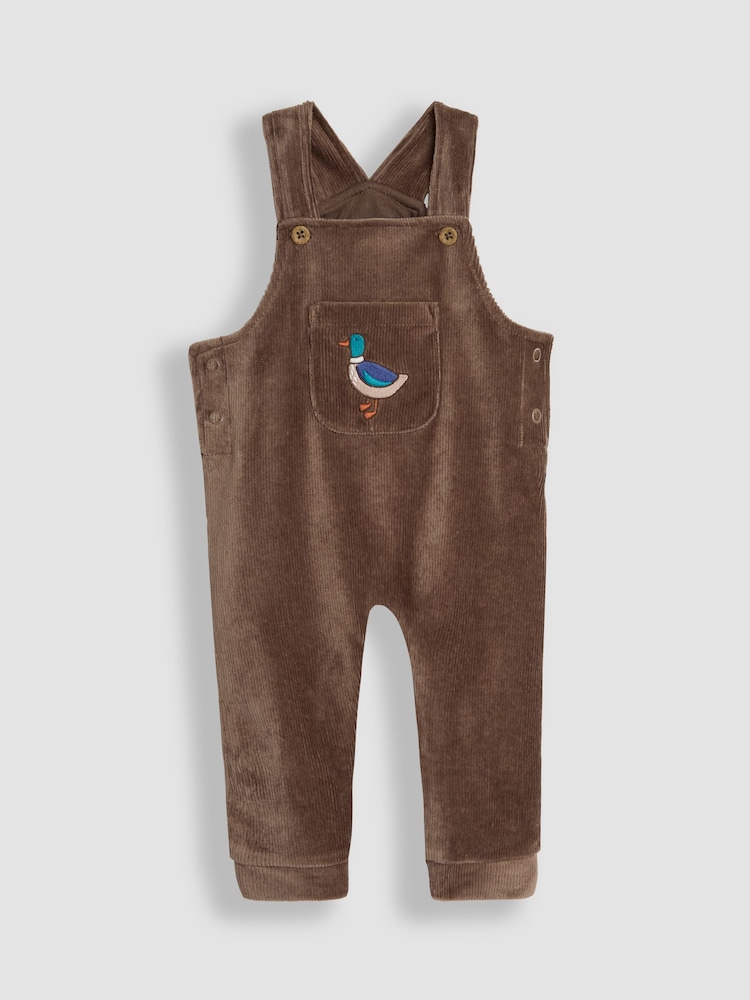 JoJo Maman Bébé Fawn Duck Applique Dungarees And Top Set - Image 2 of 6