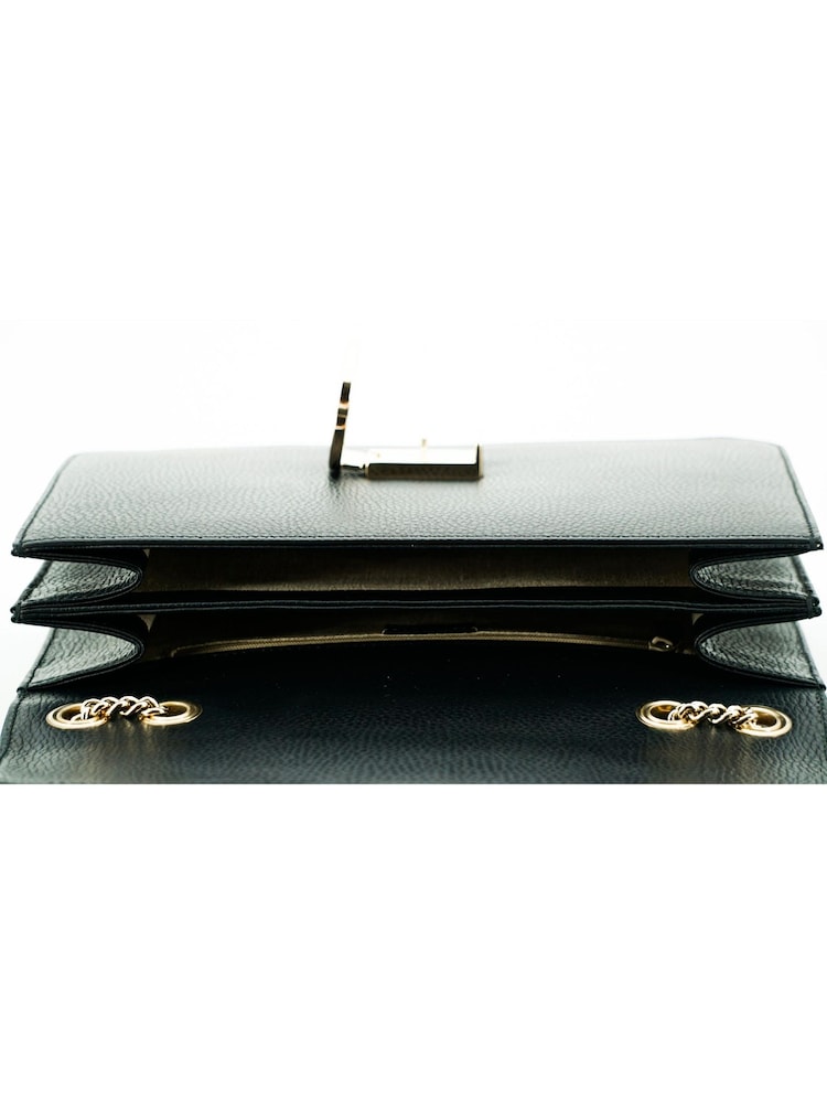 Gucci Calf Leather Dollar Black Shoulder Bag - Image 6 of 6