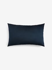 Navy Blue Cut Velvet Eero Cushion - Image 4 of 5