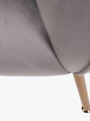 Pacific Dove Grey Lucca Velvet Chair - Image 6 of 6
