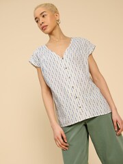 White Stuff White Organic Cotton Rae Vest - Image 1 of 7