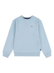 Lee Blue Boys 100% Cotton Badge Sweatshirt - Image 6 of 8