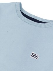 Lee Blue Boys 100% Cotton Badge Sweatshirt - Image 8 of 8