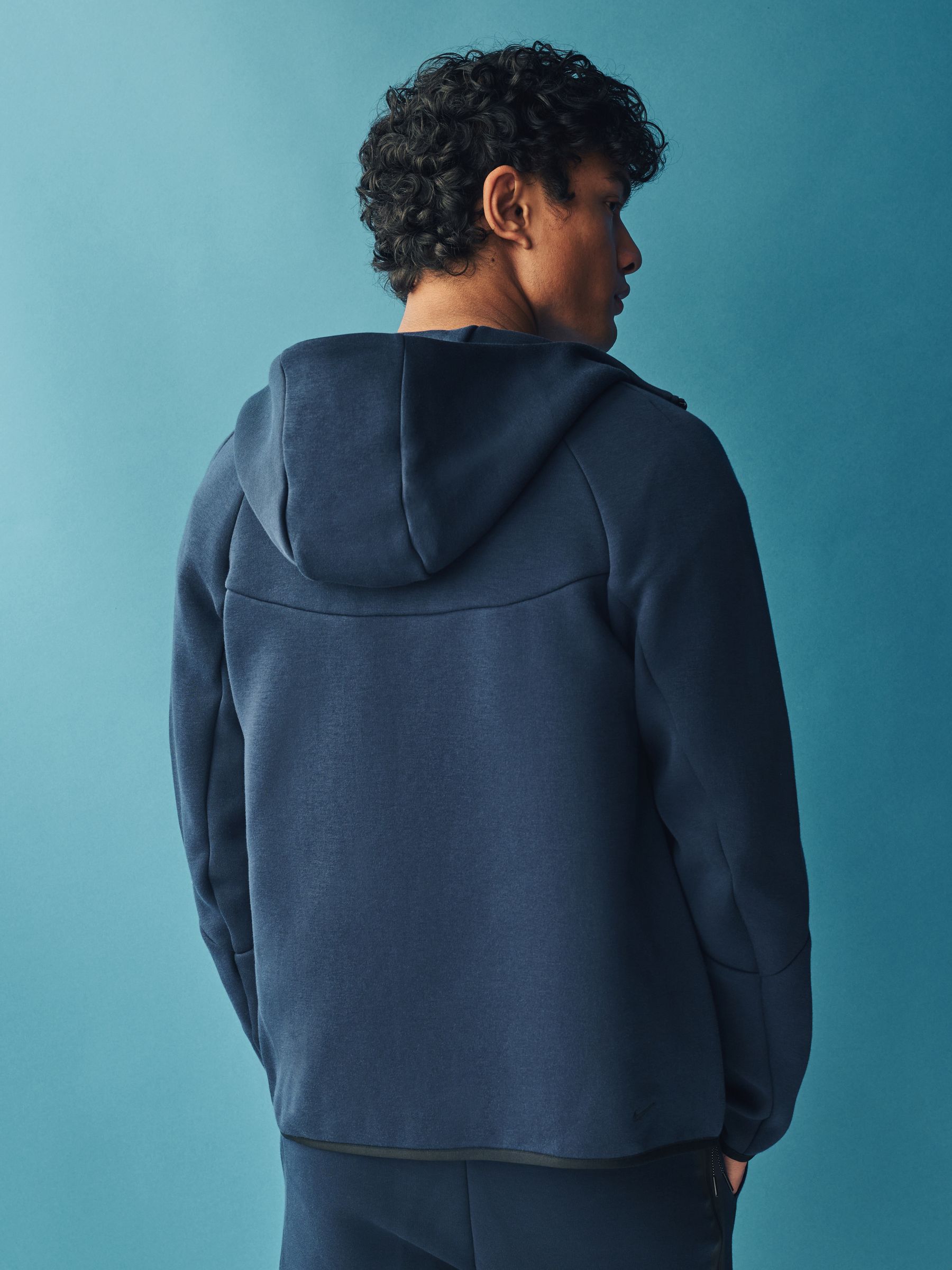 Buy Nike Navy Nike Black/Green Tech Fleece Zip Up Hoodie from Next Sweden