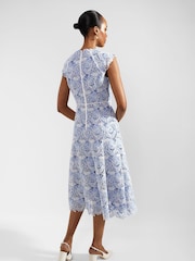 Hobbs Blue Petite Phoebe Dress - Image 2 of 4