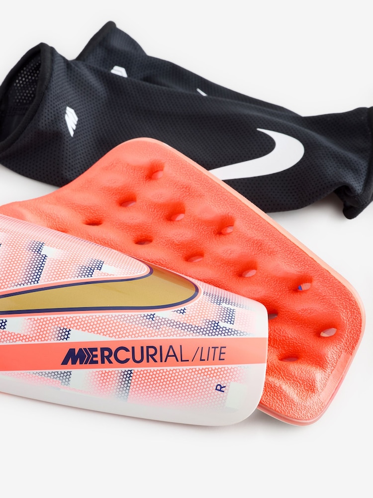Nike White Mercurial Dream Speed Lite Football Shin Guards - Image 1 of 3
