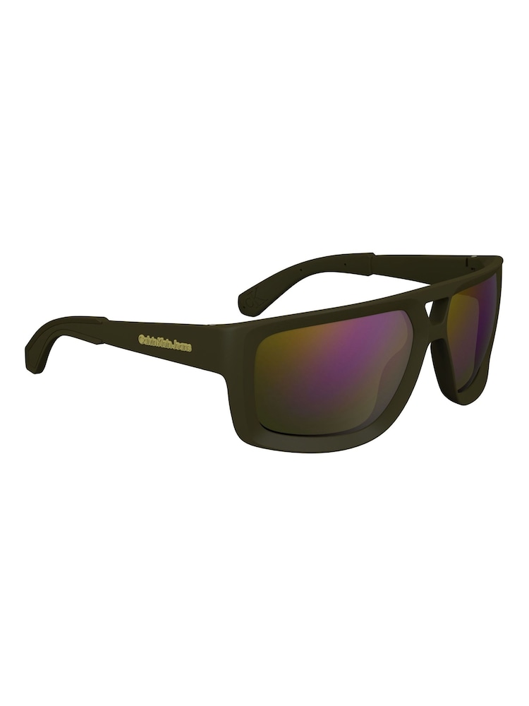 Calvin Klein Jeans Khaki Sunglasses - Image 1 of 6
