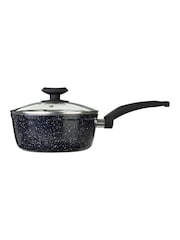 Maison by Premier Black Stoneflam 20cm Saucepan With Glass Lid - Image 4 of 4