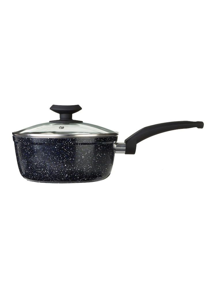 Maison by Premier Black Stoneflam 20cm Saucepan With Glass Lid - Image 4 of 4 Maison by Premier Black Stoneflam 20cm Saucepan With Glass Lid - Image 4 of 4
