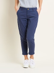 Brakeburn Blue Trim Detail Cropped Blake Trousers - Image 1 of 1
