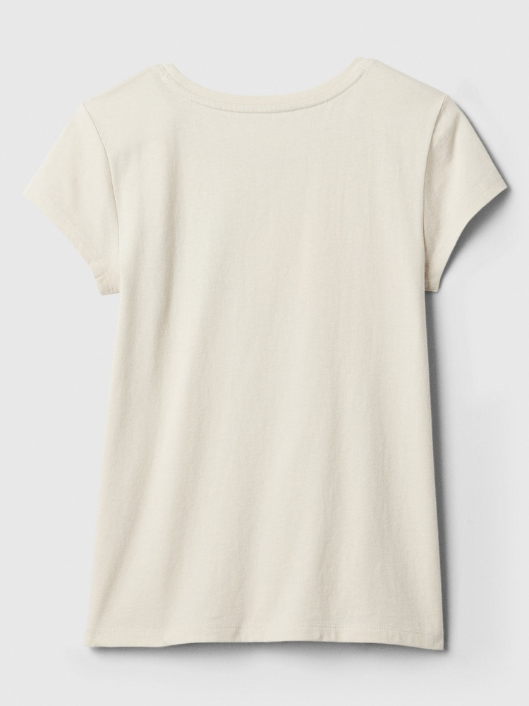 Gap Cream Graphic Crew Neck Short Sleeve T-Shirt (4-13yrs) - Image 2 of 2 Gap Cream Graphic Crew Neck Short Sleeve T-Shirt (4-13yrs) - Image 2 of 2