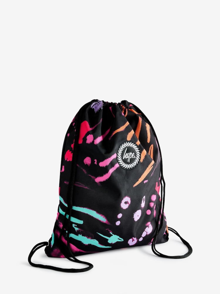 Hype. Scratch Black Drawstring Bag - Image 1 of 1