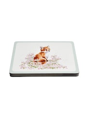 Wrendale White Large Designs Wildflowers 4 Placemats 40x29cm - Image 5 of 6