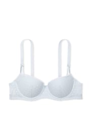Victoria's Secret PINK Hydrangea Blue Dainty Dot Balcony Lace Bra - Image 3 of 4