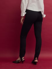 Black Ponte Stirrup Leggings - Image 3 of 7
