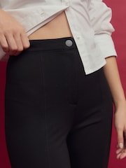 Black Ponte Stirrup Leggings - Image 4 of 7