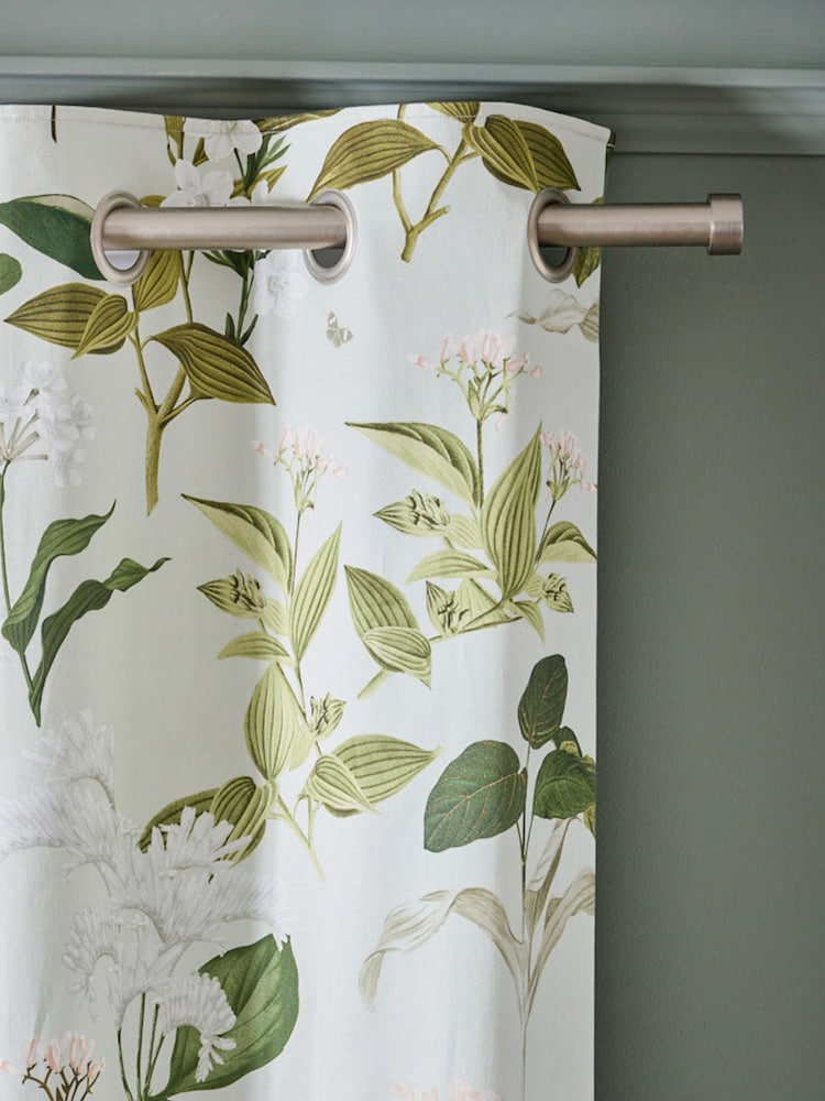 Floral Print Blackout/Thermal Cotton Sateen Eyelet Curtains - Bild 1 von 8 Floral Print Blackout/Thermal Cotton Sateen Eyelet Curtains - Bild 1 von 8
