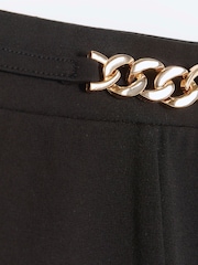 River Island Black Girls Snaffle Kickflare 100% Cotton Trousers - Image 4 of 4