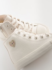 White High Top Trainers - Image 9 of 10