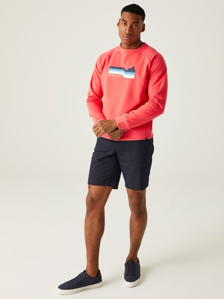 Regatta Red Mens Nithsdale Crewneck Sweatshirt - Image 1 of 9