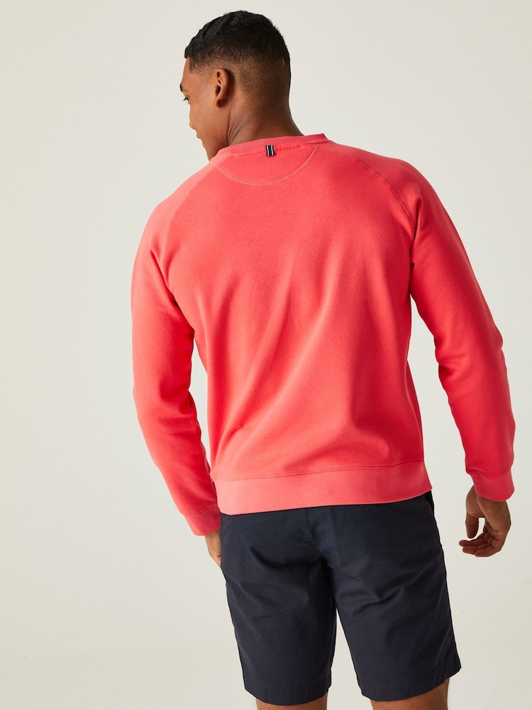 Regatta Red Mens Nithsdale Crewneck Sweatshirt - Image 2 of 9