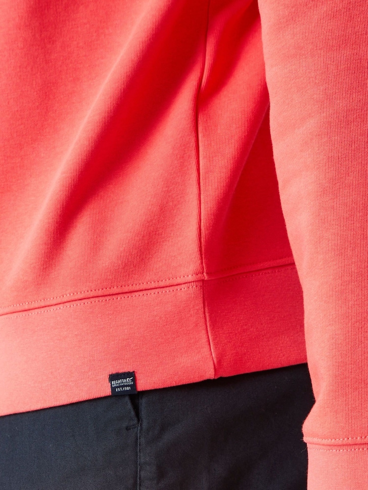 Regatta Red Mens Nithsdale Crewneck Sweatshirt - Image 6 of 9