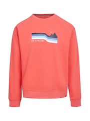 Regatta Red Mens Nithsdale Crewneck Sweatshirt - Image 7 of 9