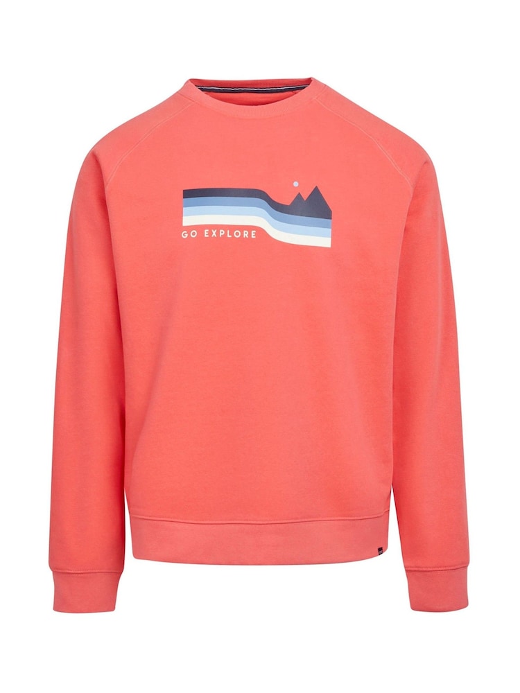 Regatta Red Mens Nithsdale Crewneck Sweatshirt - Image 7 of 9
