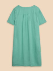 White Stuff Green Lydia Shift Dress - Image 6 of 7