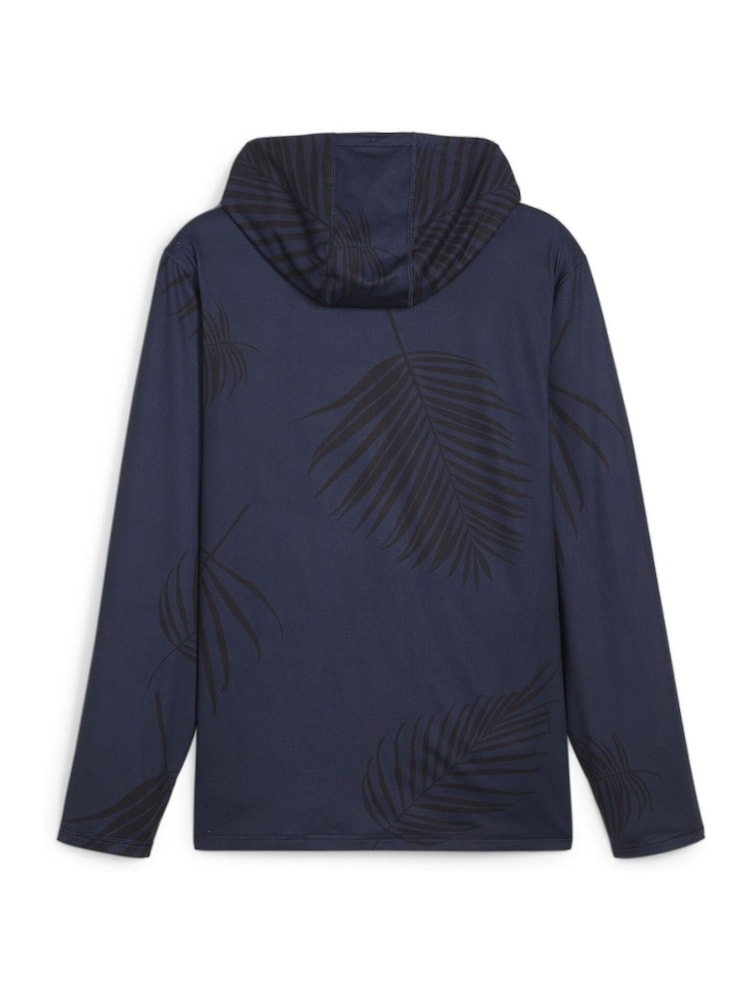 Puma x PALM TREE Blue CREW Mens Golf Hoodie - Image 2 of 2