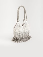 Silver Sequin Ombre Bucket Bag - Image 6 of 10