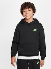 Nike Black Club Fleece Overhead Hoodie - Image 1 of 6