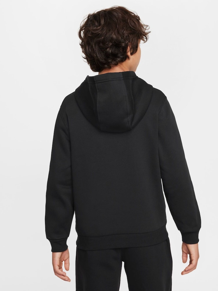 Nike Black Club Fleece Overhead Hoodie - Image 2 of 6