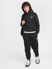 Nike Black Club Fleece Overhead Hoodie - Image 3 of 6