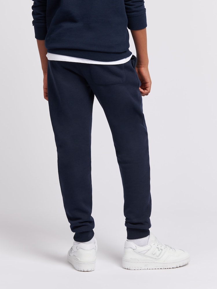 U.S. Polo Assn. Blue Double Horsemen Boys 100% Cotton Joggers - Image 4 of 6