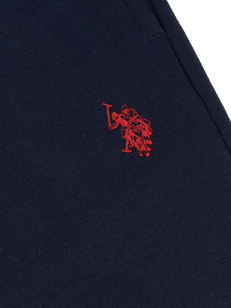 U.S. Polo Assn. Blue Double Horsemen Boys 100% Cotton Joggers - Image 6 of 6
