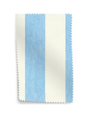 Cath Kidston Dreamer Blue Canopy Stripe Upholstery Swatch - Image 1 of 1