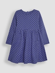 JoJo Maman Bébé Cornflower Blue Spot Dress - Image 1 of 3