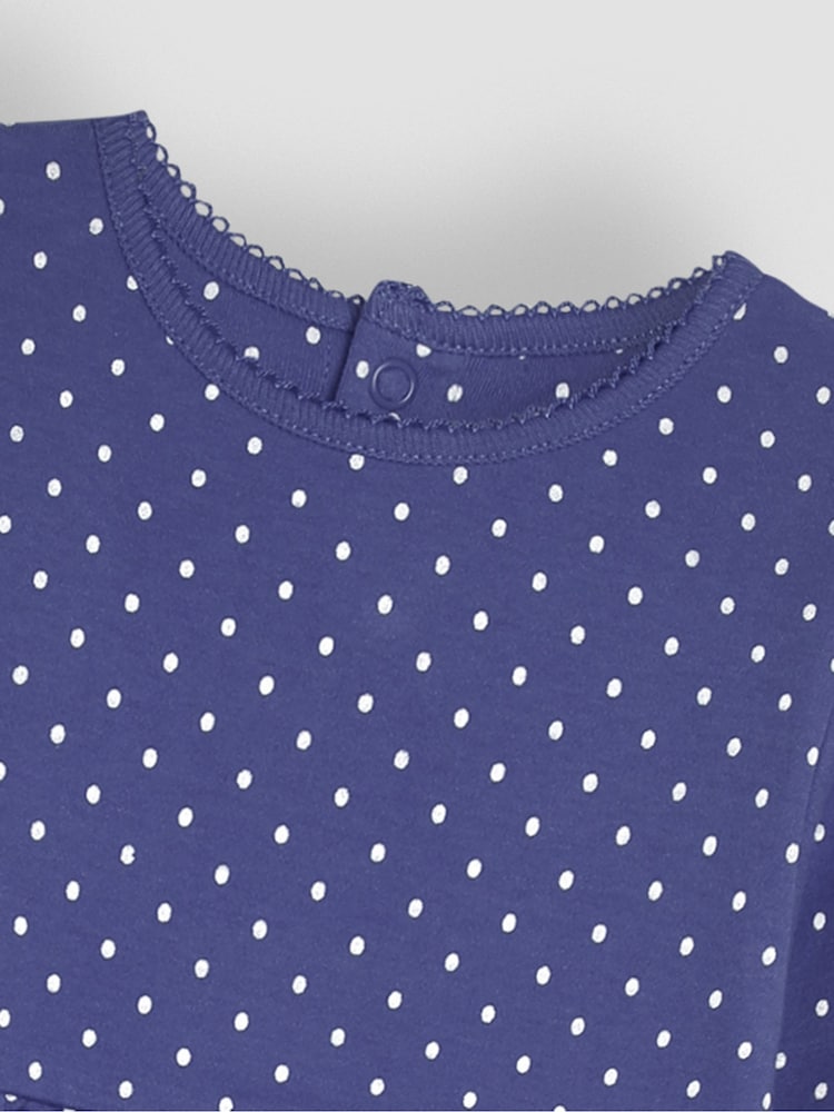 JoJo Maman Bébé Cornflower Blue Spot Dress - Image 3 of 3