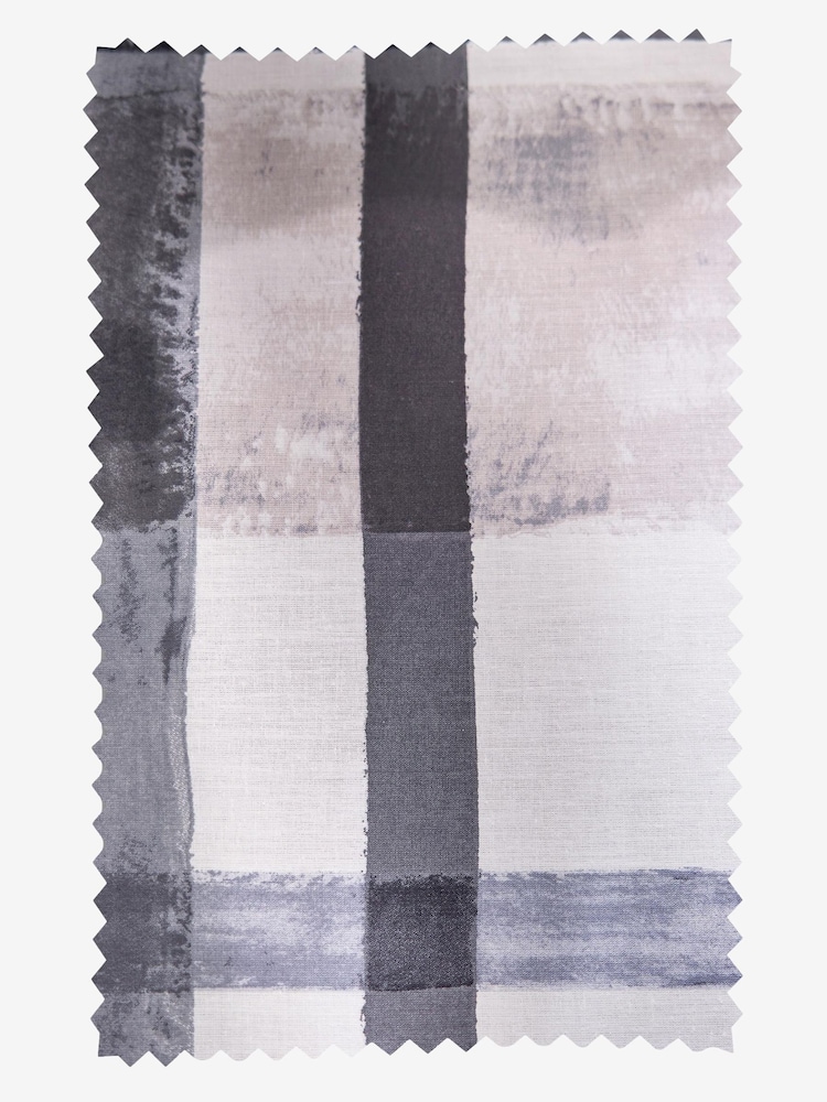 Blue Check Blackout/Thermal Eyelet Curtains - Image 7 of 7 Blue Check Blackout/Thermal Eyelet Curtains - Image 7 of 7